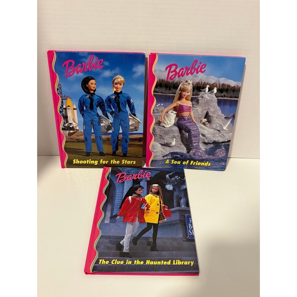 Vintage Barbie & Friends Book Club Lot 3 Grolier Hardcover Books 1998-1999